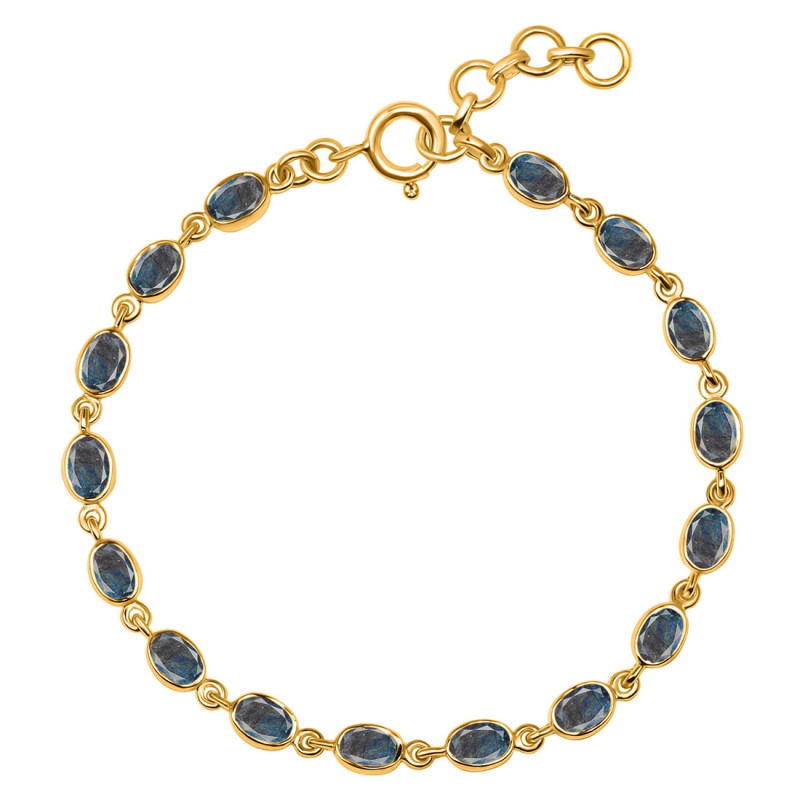 Labradorite Bracelet LBD-RDB-117-CUT.