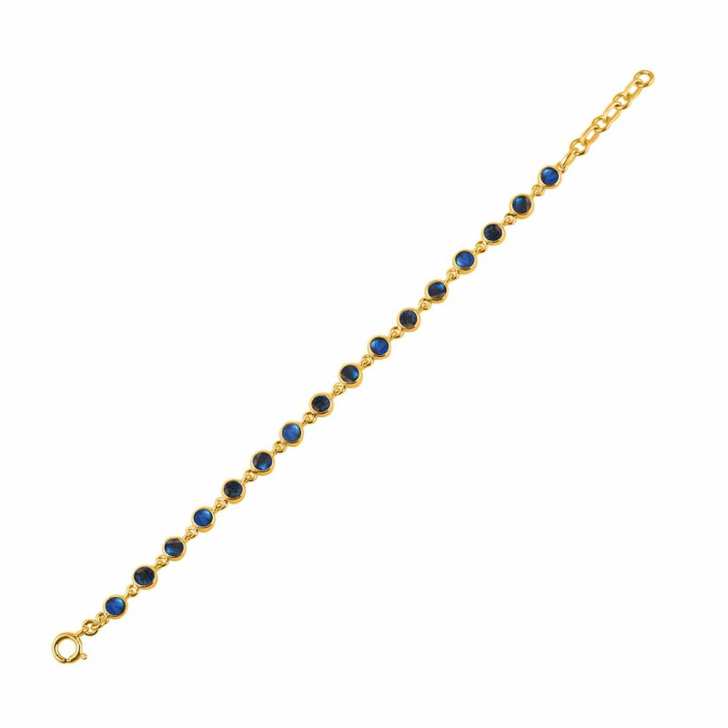 Labradorite Bracelet LBD-RDB-118-CAB.