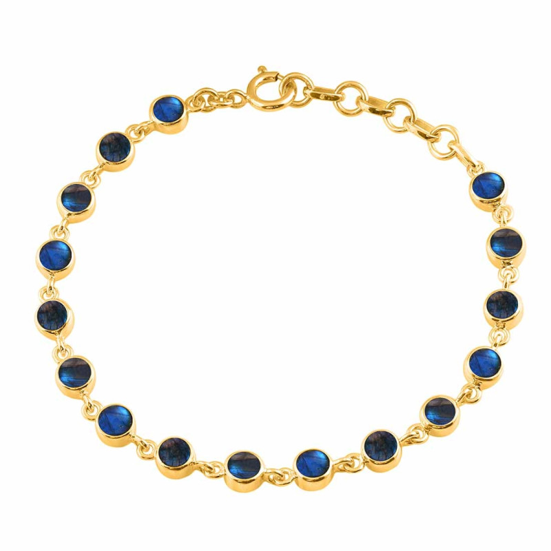 Labradorite Bracelet LBD-RDB-118-CAB.