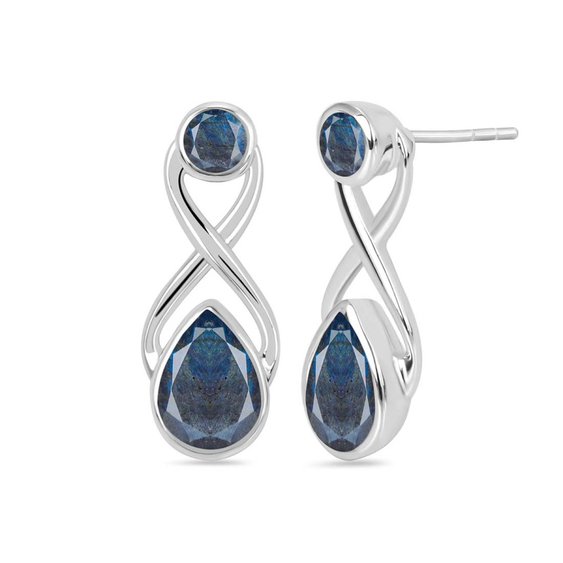 Labradorite Stud Earring
