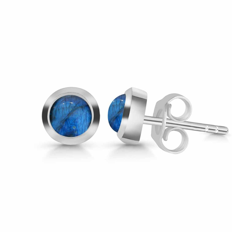 Labradorite Stud Earring