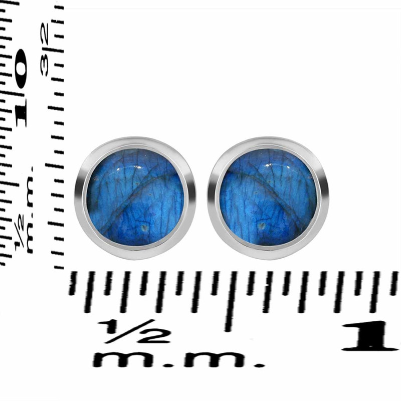 Labradorite Stud Earring LBD-RDE-1073.