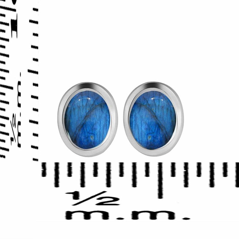Labradorite Stud Earring LBD-RDE-1107.