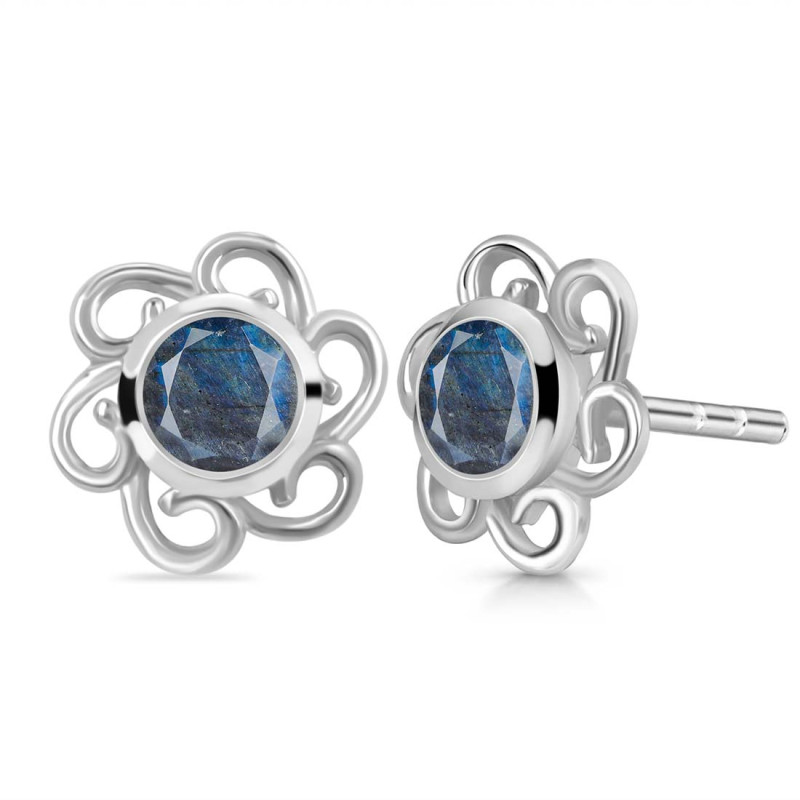 Labradorite Stud Earring