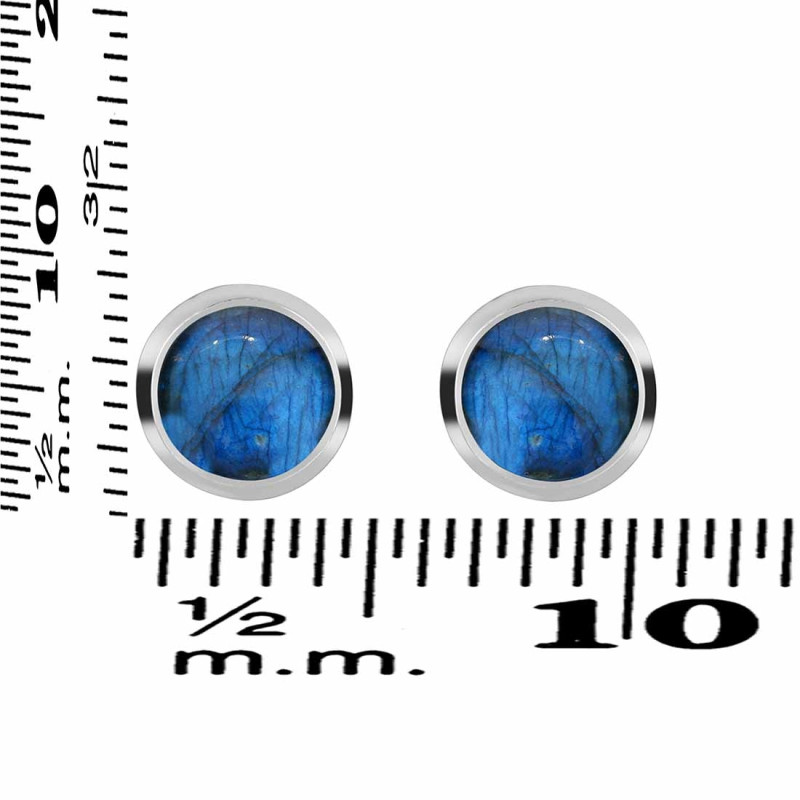 Labradorite Stud Earring LBD-RDE-724.