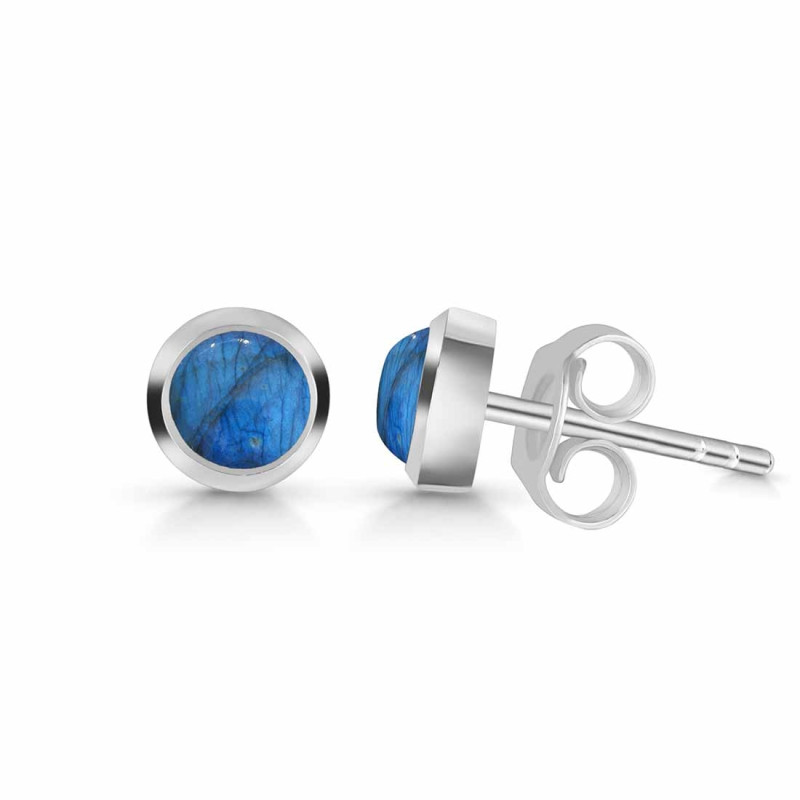 Labradorite Stud Earring