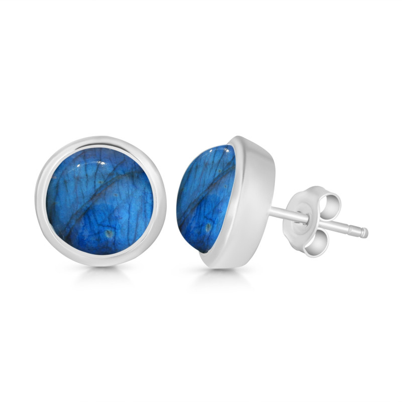 Labradorite Stud Earring