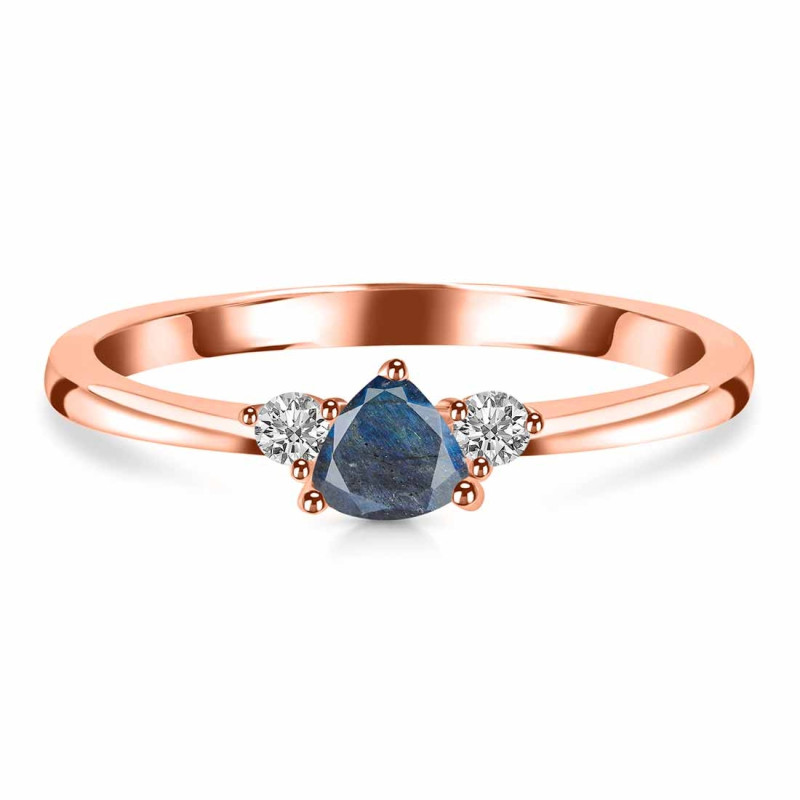 Labradorite  & White Topaz Ring LBD-RDR-2543.