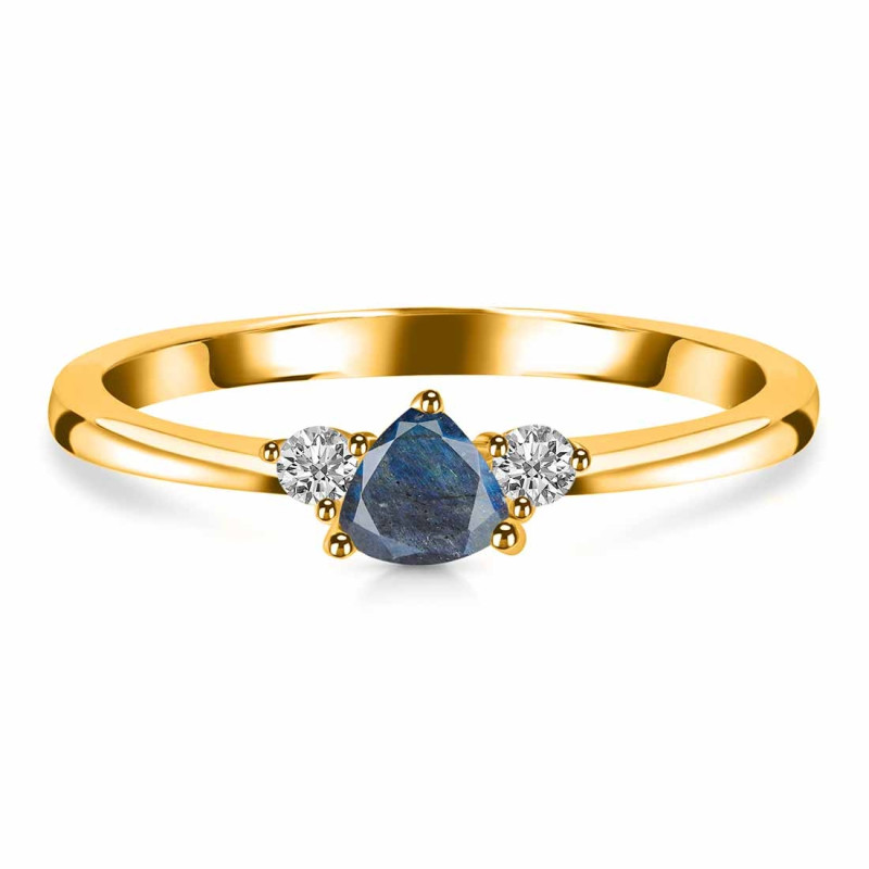 Labradorite  & White Topaz Ring LBD-RDR-2543.