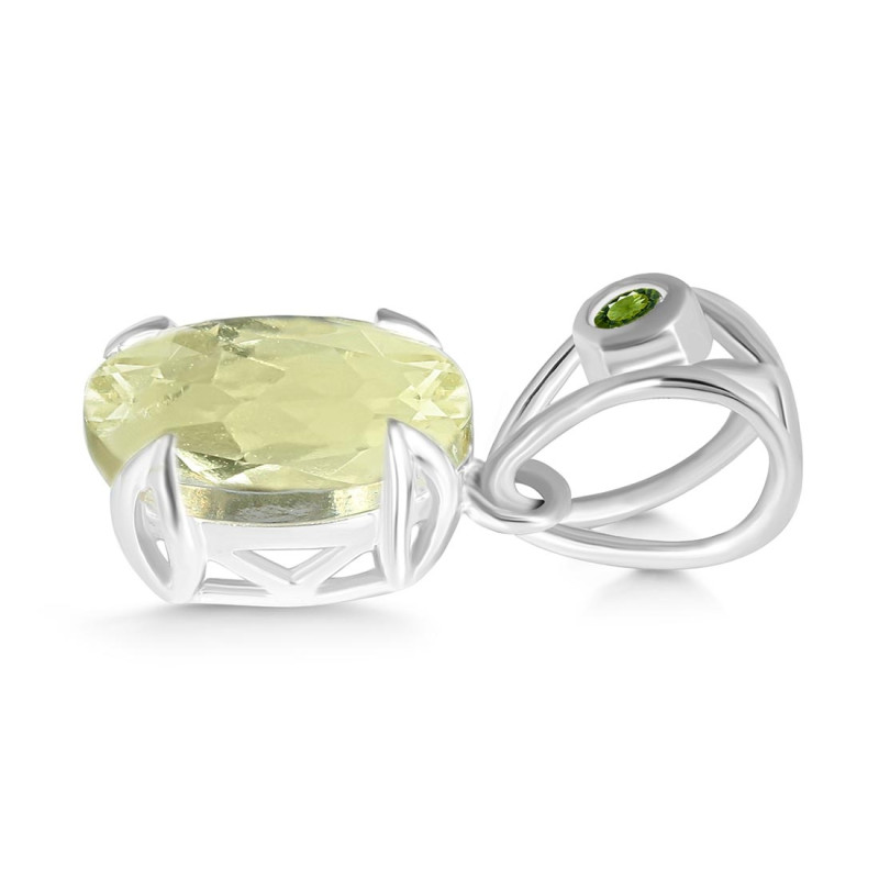 Libyan Desert Glass & Moldavite Pendant