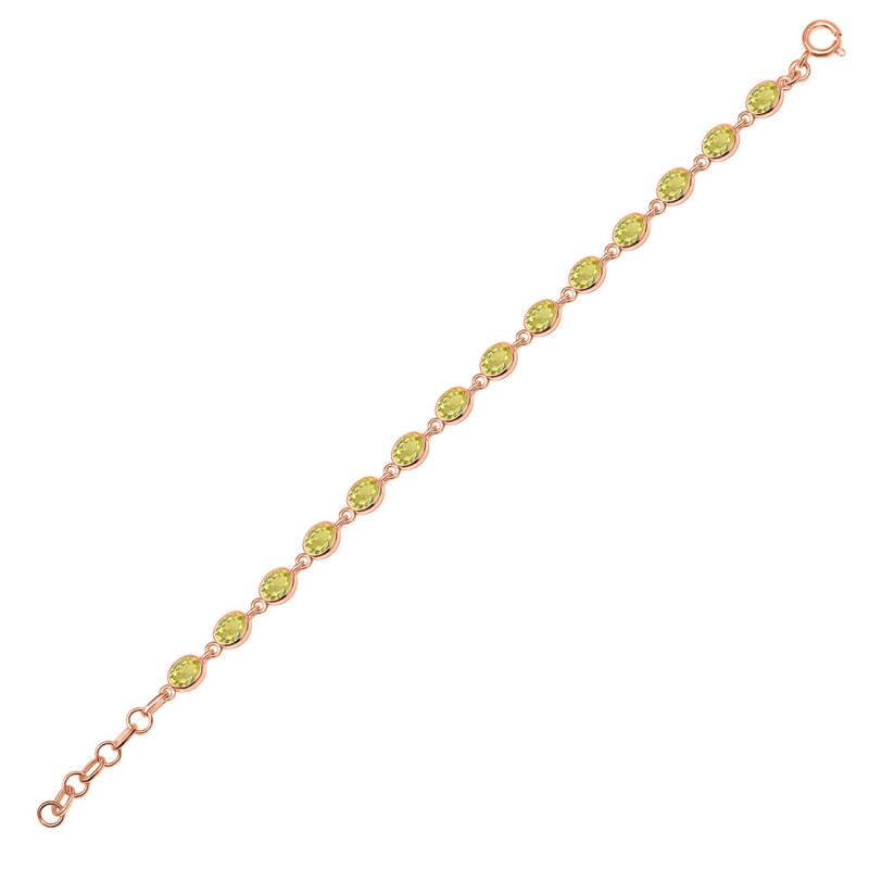 Lemon Quartz Bracelet LEM-RDB-113-CUT.