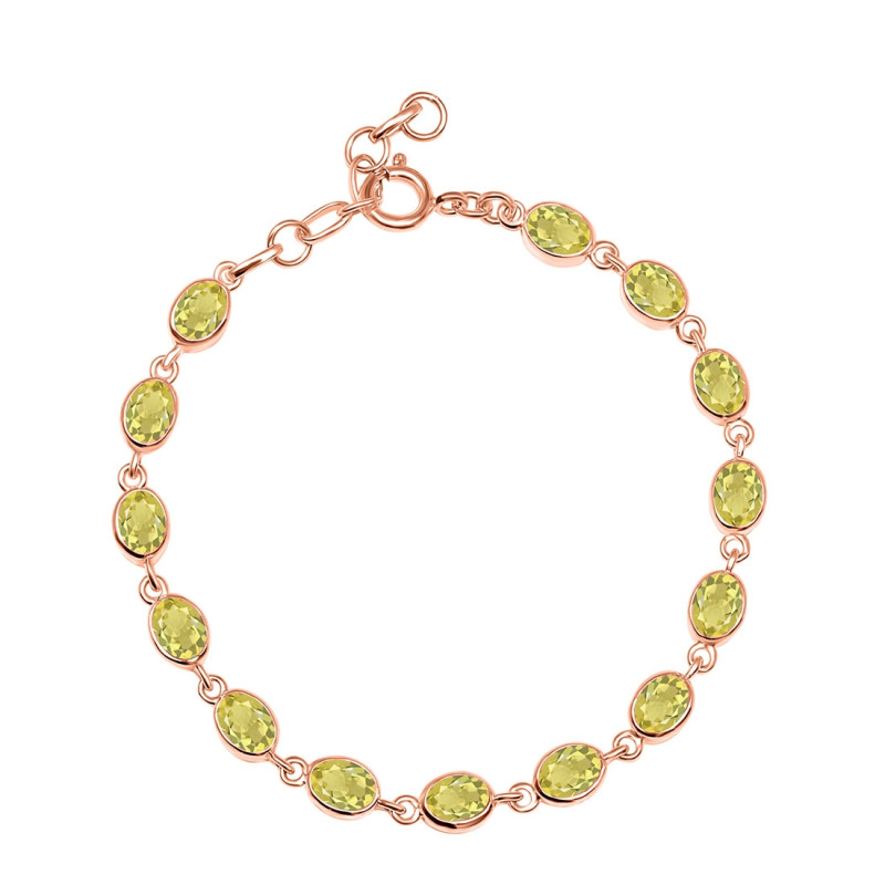 Lemon Quartz Bracelet LEM-RDB-113-CUT.