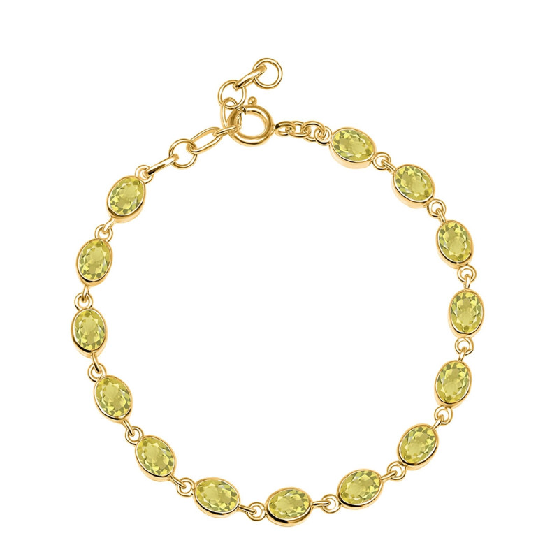 Lemon Quartz Bracelet LEM-RDB-113-CUT.