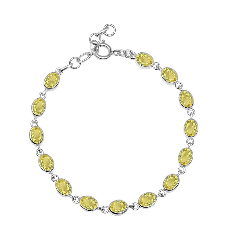 Lemon Quartz Bracelet LEM-RDB-113-CUT.