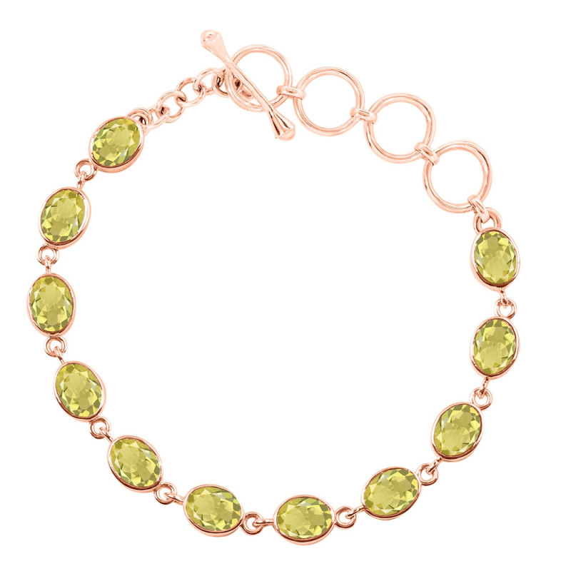 Lemon Quartz Bracelet LEM-RDB-114-CUT.