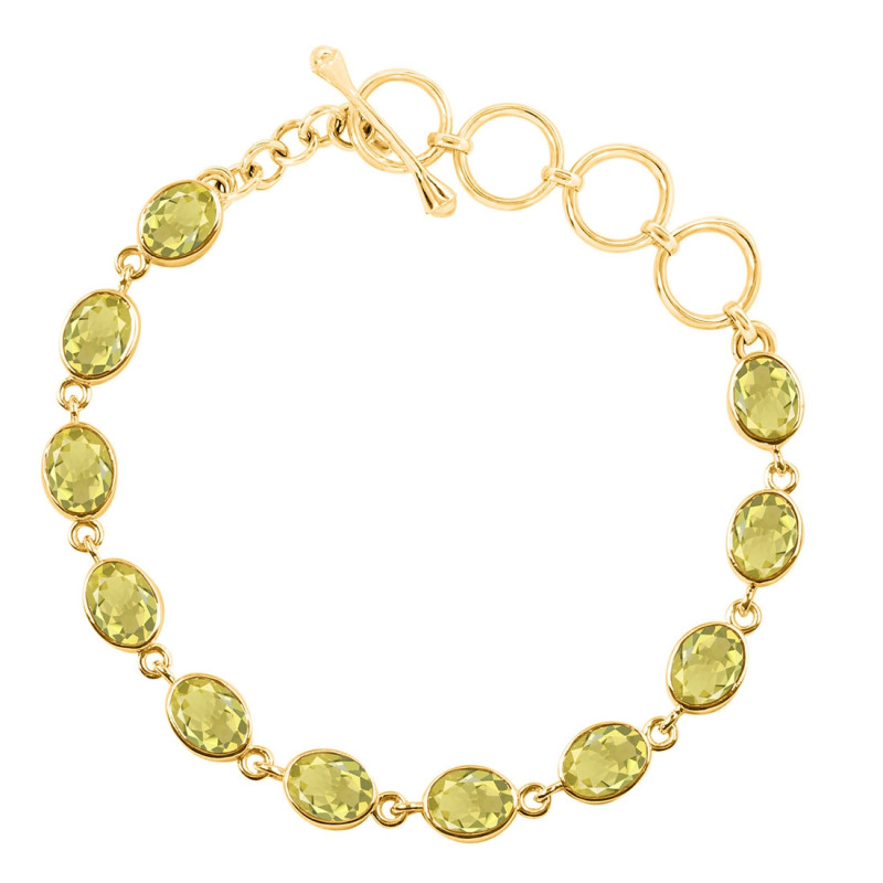 Lemon Quartz Bracelet LEM-RDB-114-CUT.
