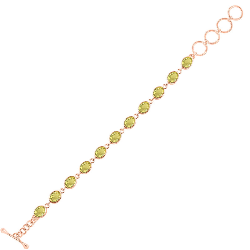 Lemon Quartz Bracelet LEM-RDB-114-CUT.