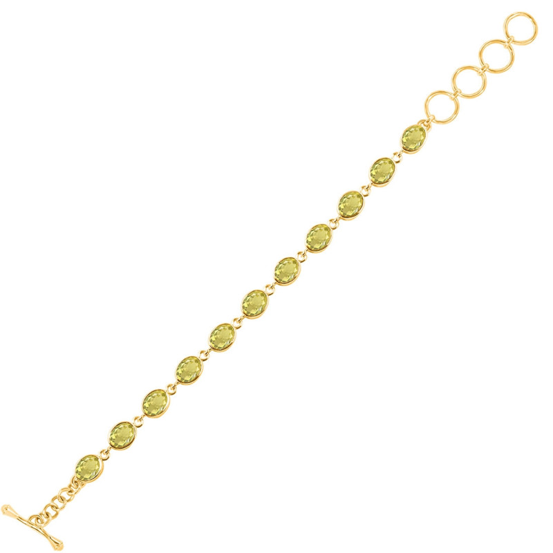 Lemon Quartz Bracelet LEM-RDB-114-CUT.