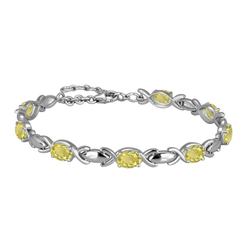 Lemon Quartz Bracelet LEM-RDB-4-A.