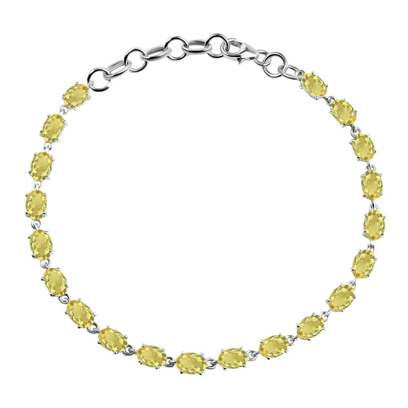 Lemon Quartz Bracelet LEM-RDB-71-CUT.
