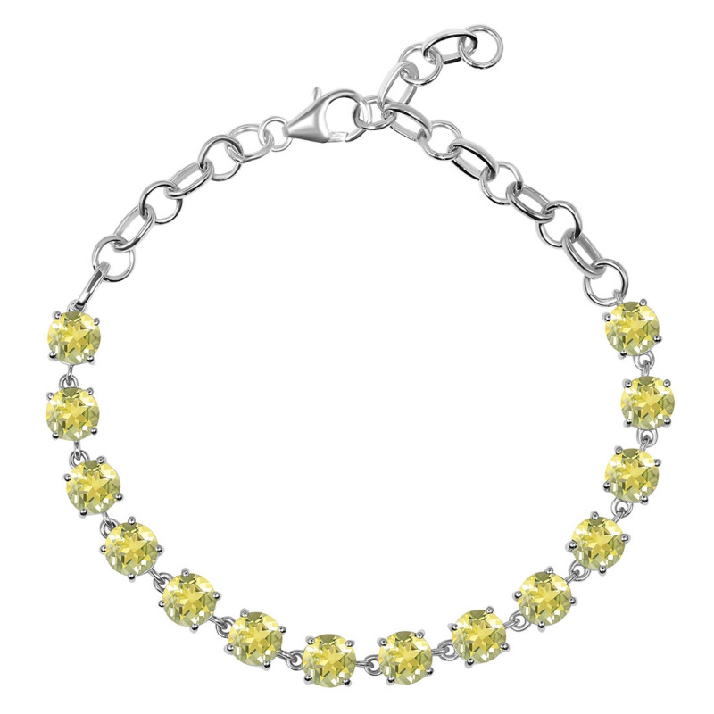 Lemon Quartz Bracelet LEM-RDB-73-CUT.