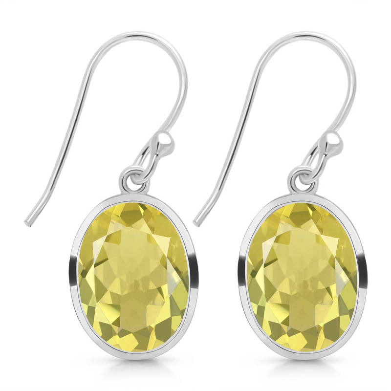 Lemon Quartz  Earring LEM-RDE-1246.