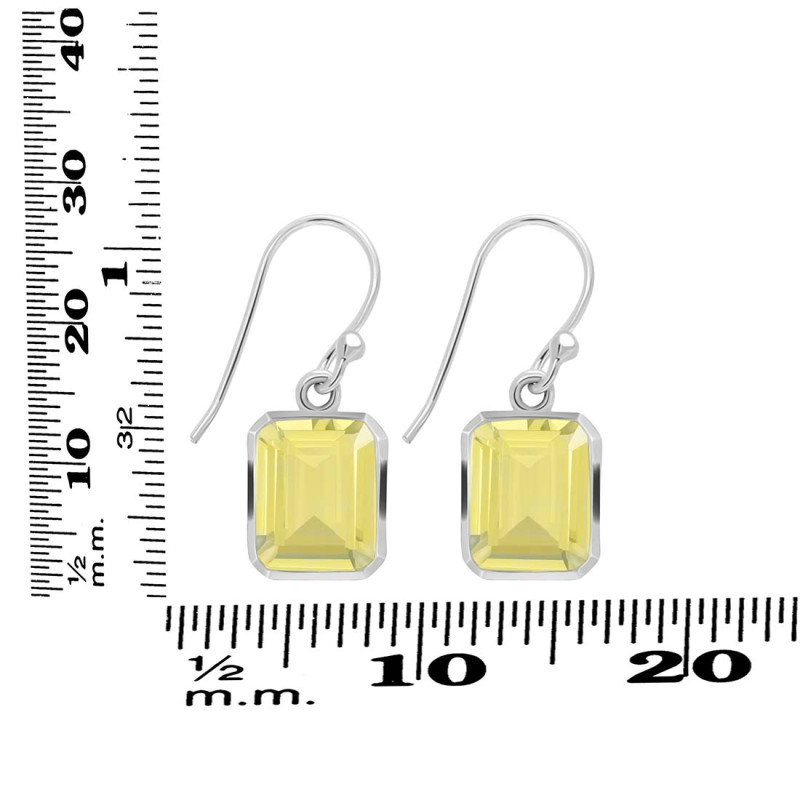 Lemon Quartz  Earring LEM-RDE-1250.