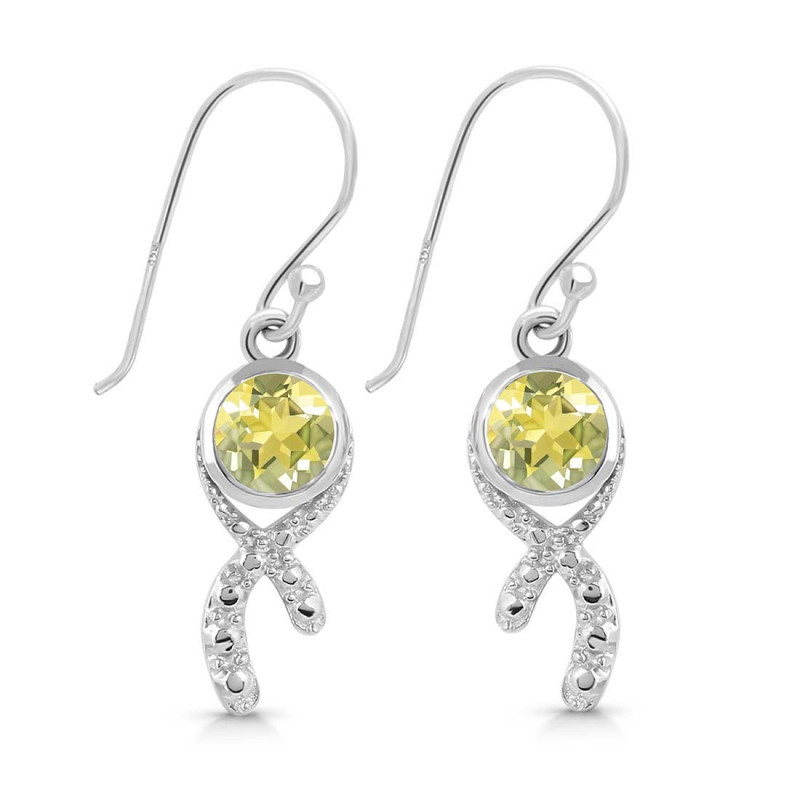 Lemon Quartz Earring