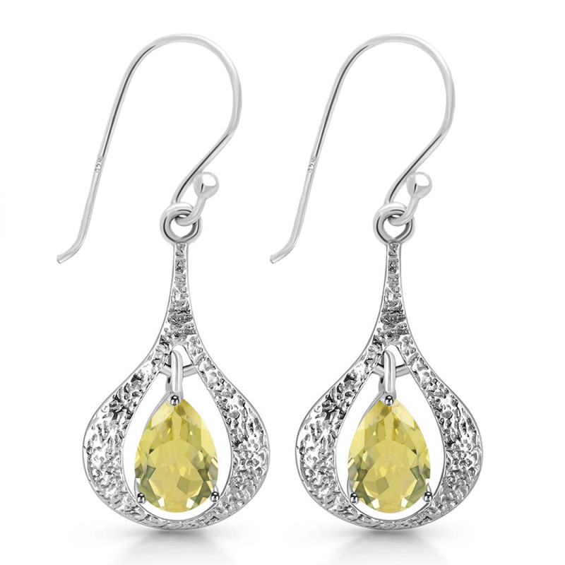 Lemon Quartz Earring LEM-RDE-38.