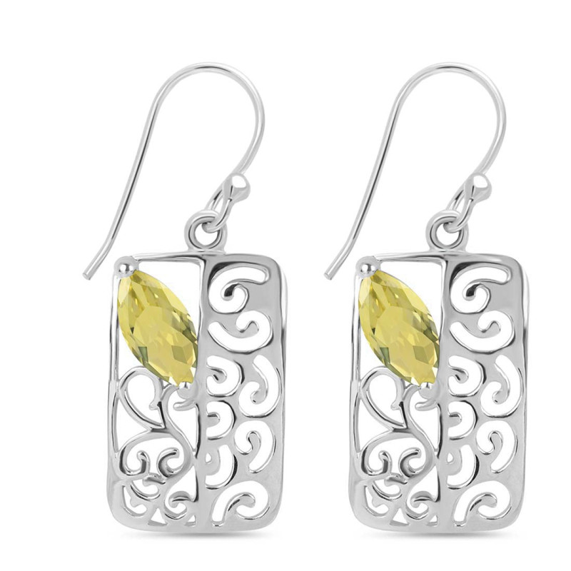 Lemon Quartz Earring LEM-RDE-47.