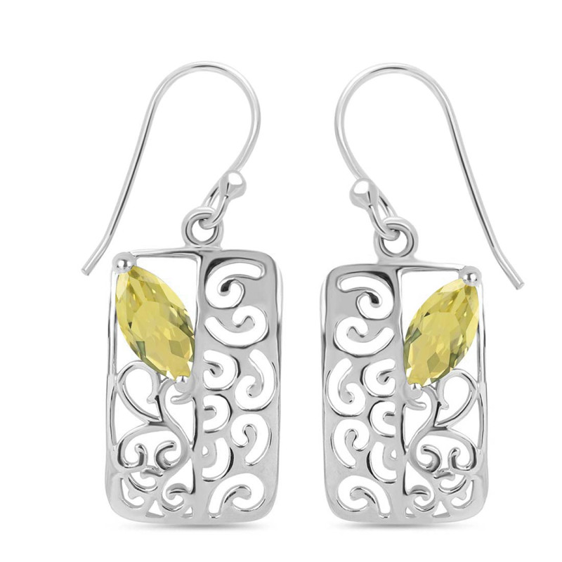 Lemon Quartz Earring