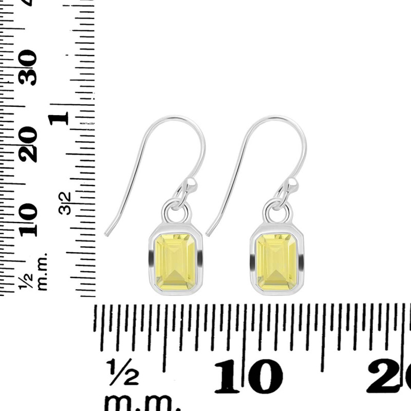 Lemon Quartz  Earring LEM-RDE-550.