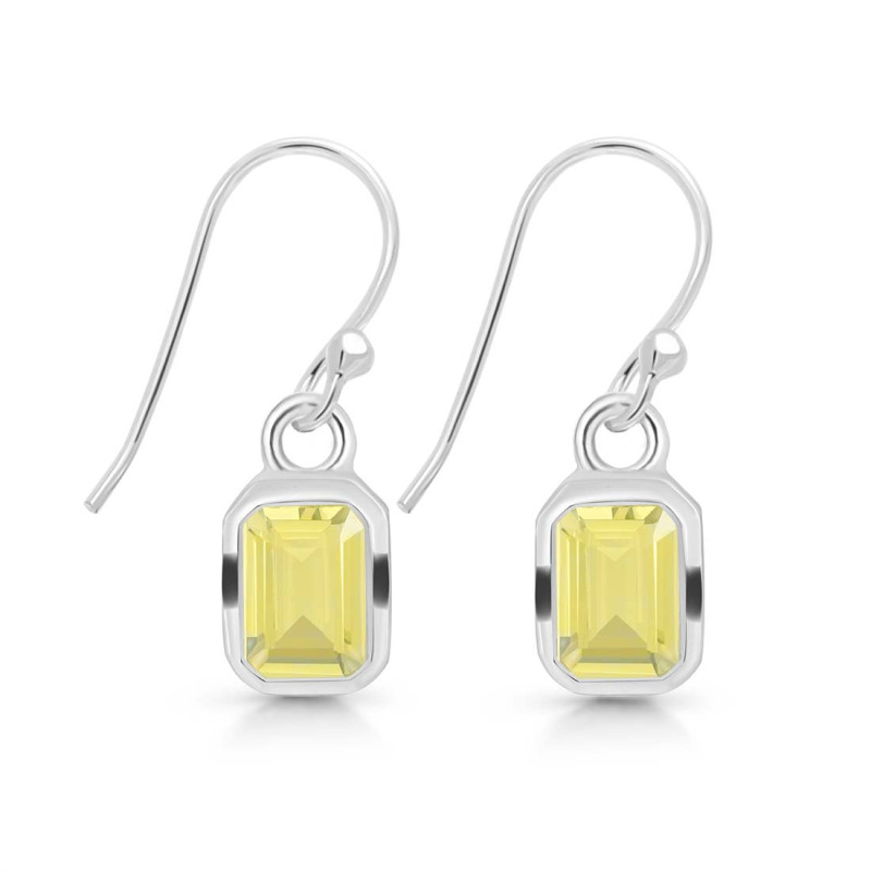 Lemon Quartz  Earring LEM-RDE-550.