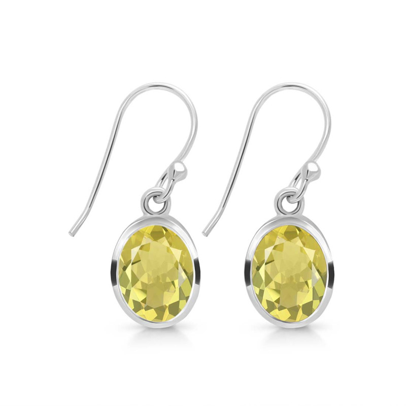 Lemon Quartz  Earring  LEM-RDE-561.