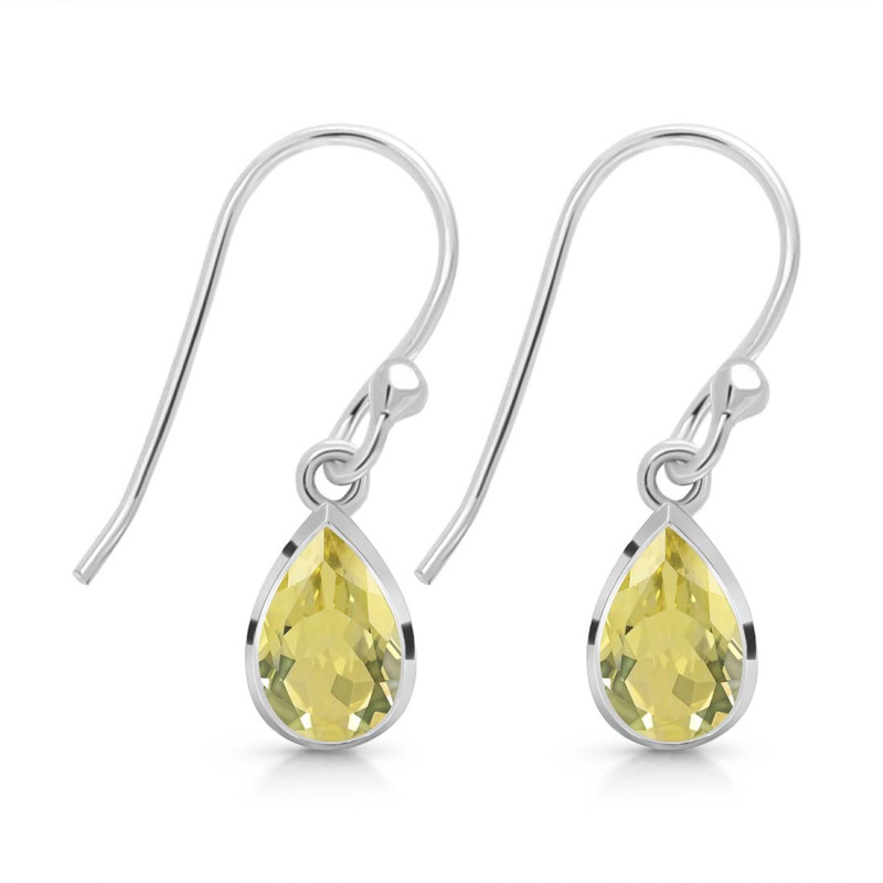 Lemon Quartz  Earring LEM-RDE-679.