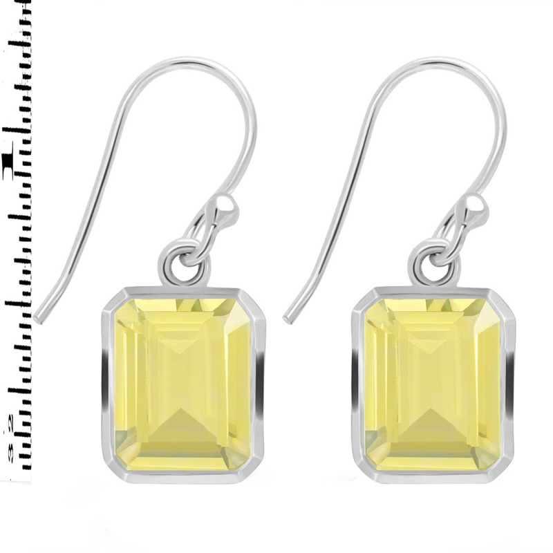 Lemon Quartz  Earring LEM-RDE-705.