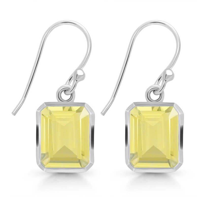 Lemon Quartz  Earring LEM-RDE-705.