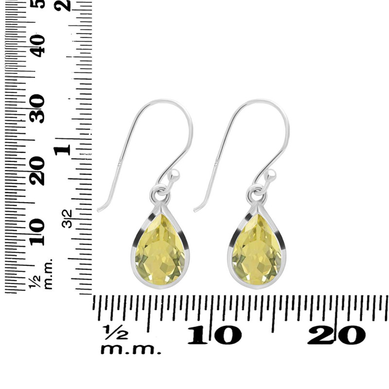 Lemon Quartz  Earring LEM-RDE-707.