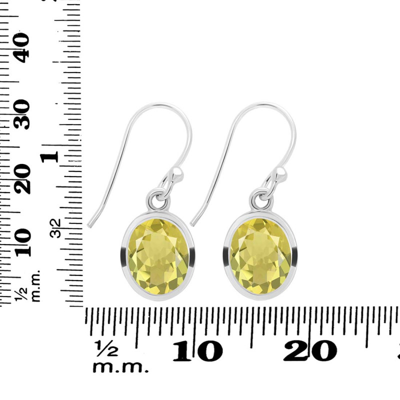 Lemon Quartz  Earring LEM-RDE-708.