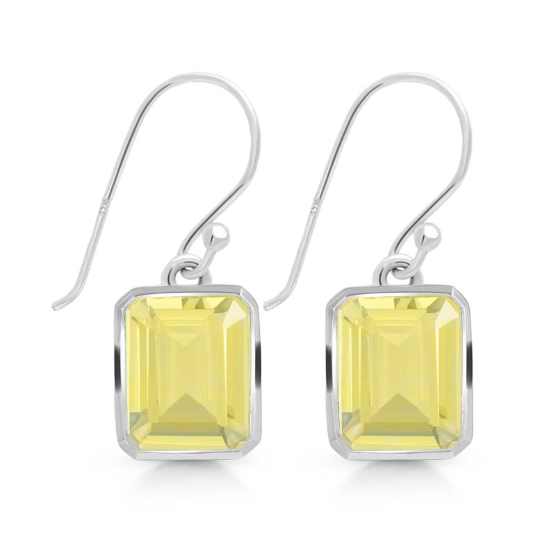 Lemon Quartz  Earring LEM-RDE-711.