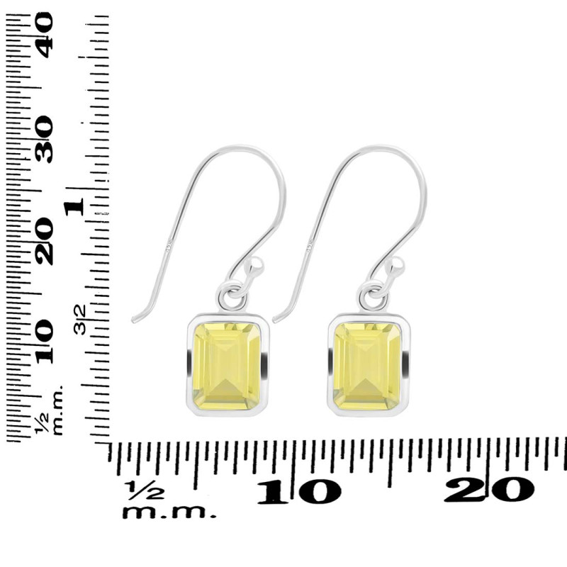 Lemon Quartz  Earring LEM-RDE-712.