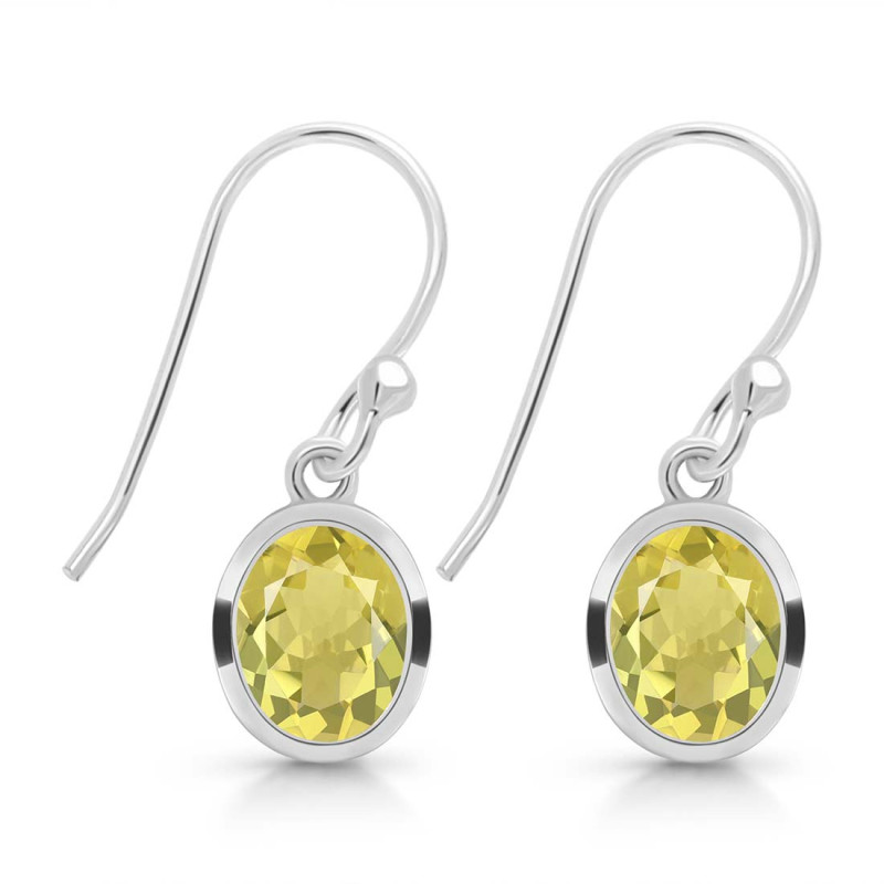 Lemon Quartz  Earring LEM-RDE-713.