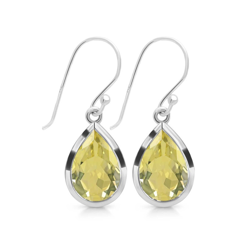 Lemon Quartz  Earring LEM-RDE-725.