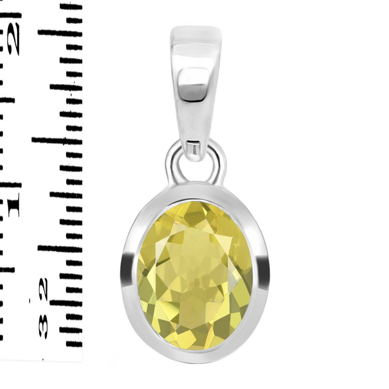 Lemon Quartz Pendant LEM-RDP-380.