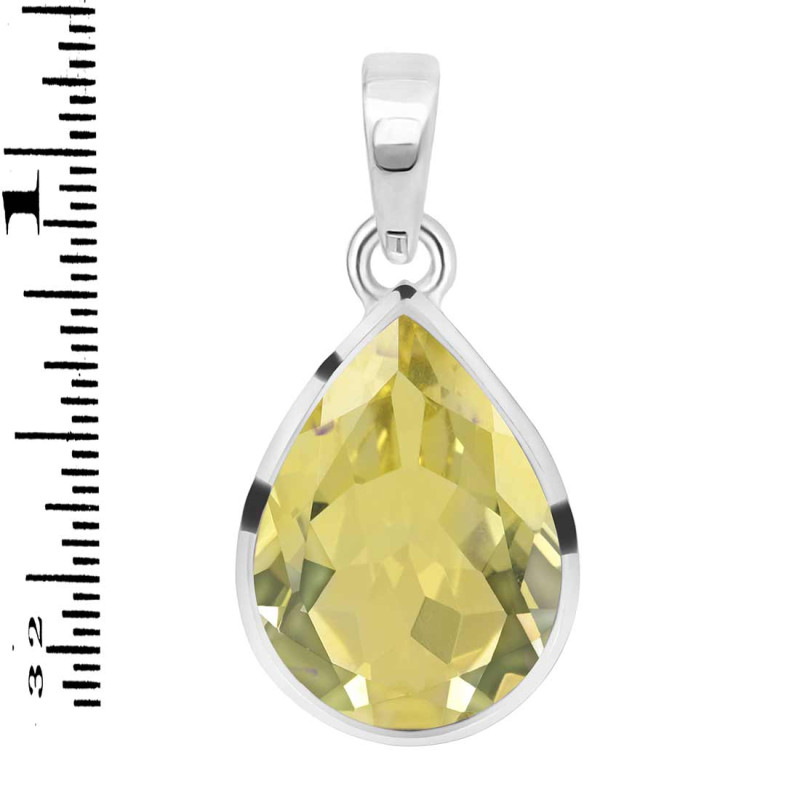 Lemon Quartz Pendant LEM-RDP-455.