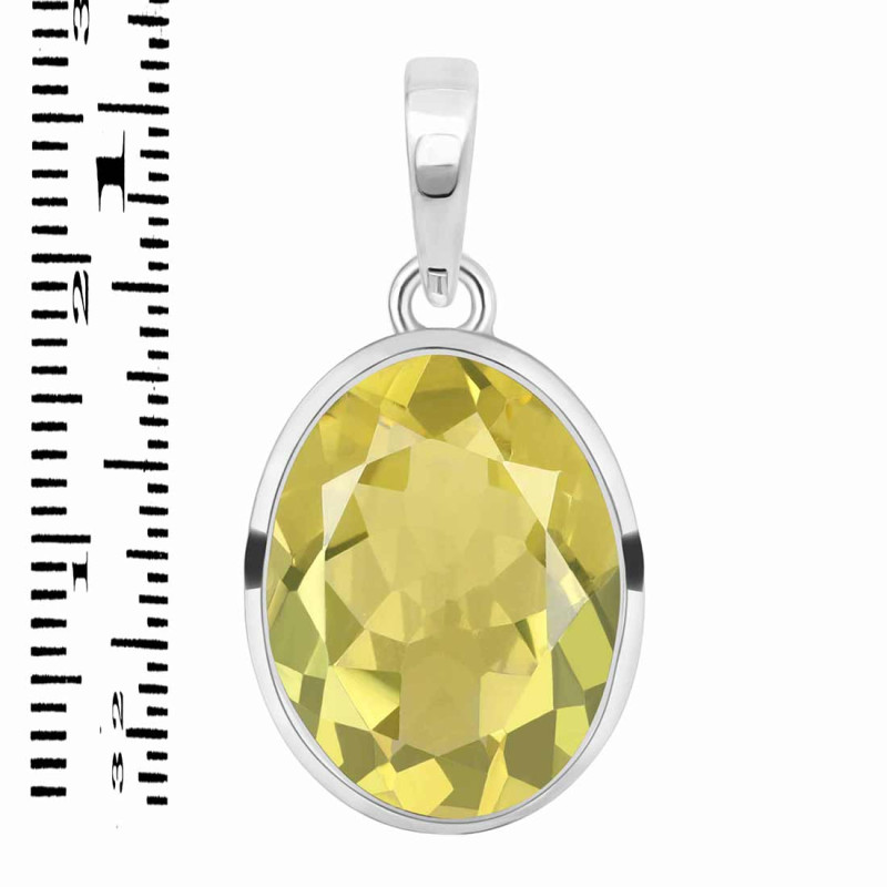 Lemon Quartz Pendant LEM-RDP-458.