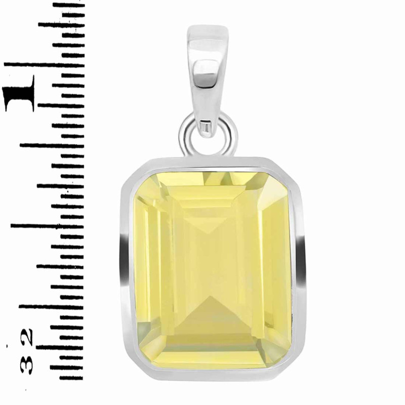 Lemon Quartz Pendant LEM-RDP-461.