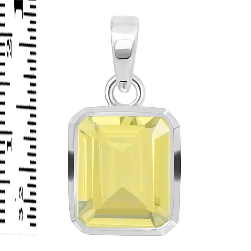 Lemon Quartz Pendant LEM-RDP-462.