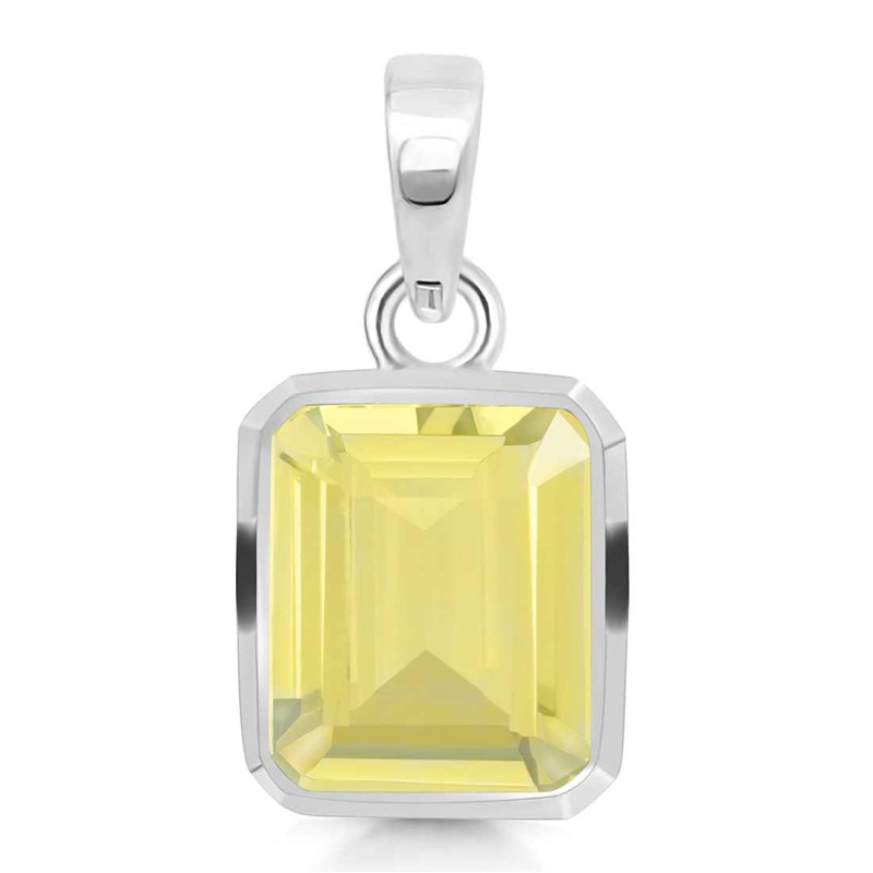 Lemon Quartz Pendant LEM-RDP-462.