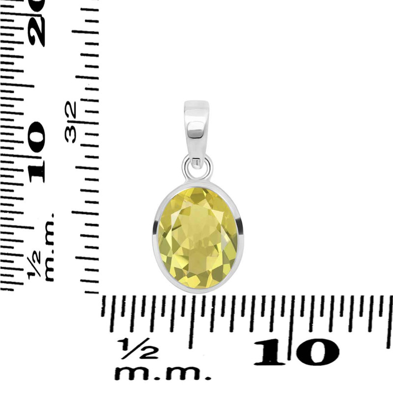 Lemon Quartz Pendant LEM-RDP-466.